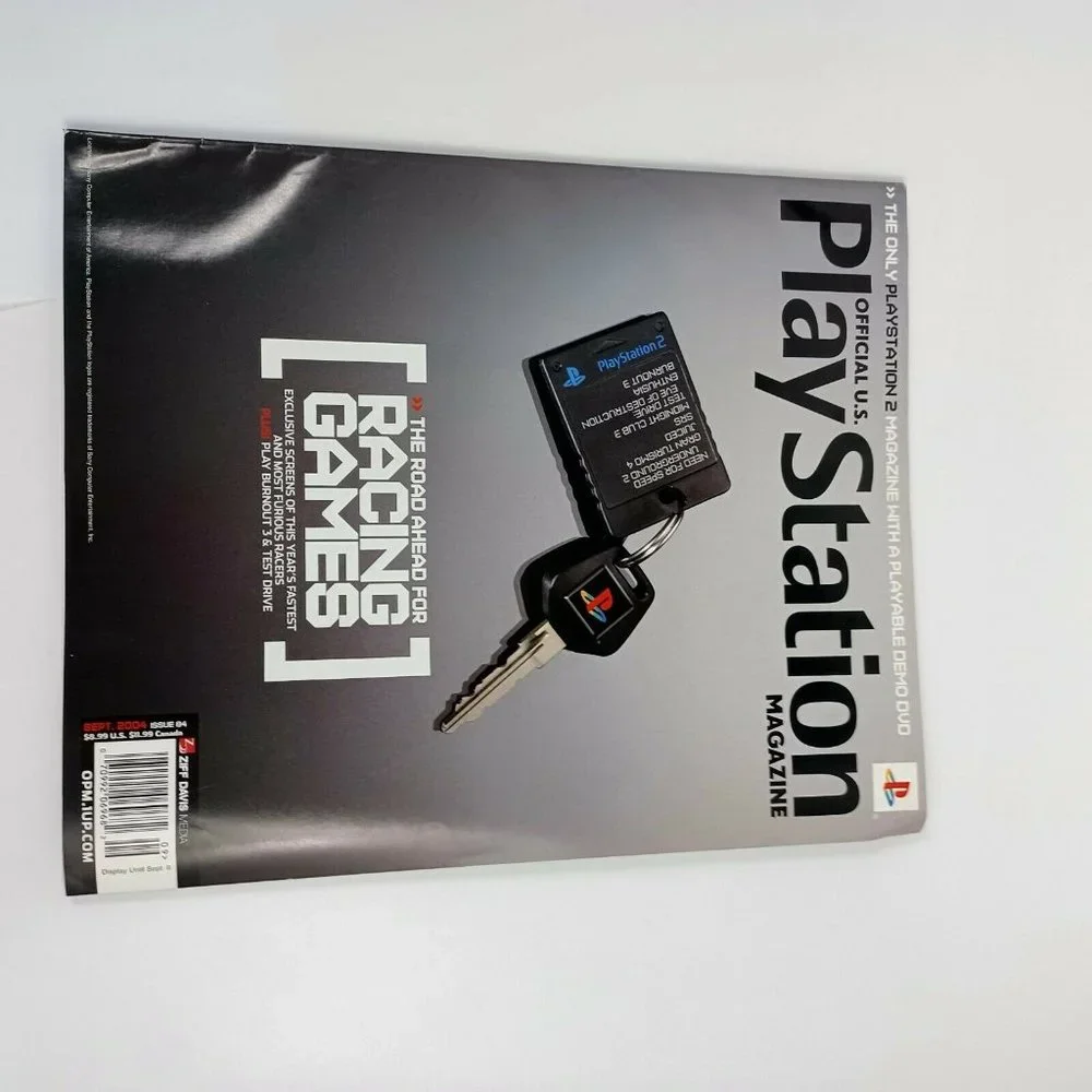PlayStation Magazine Racing Games 04' Issue 84 INCLUDES DEMO DISC *MINOR WEAR